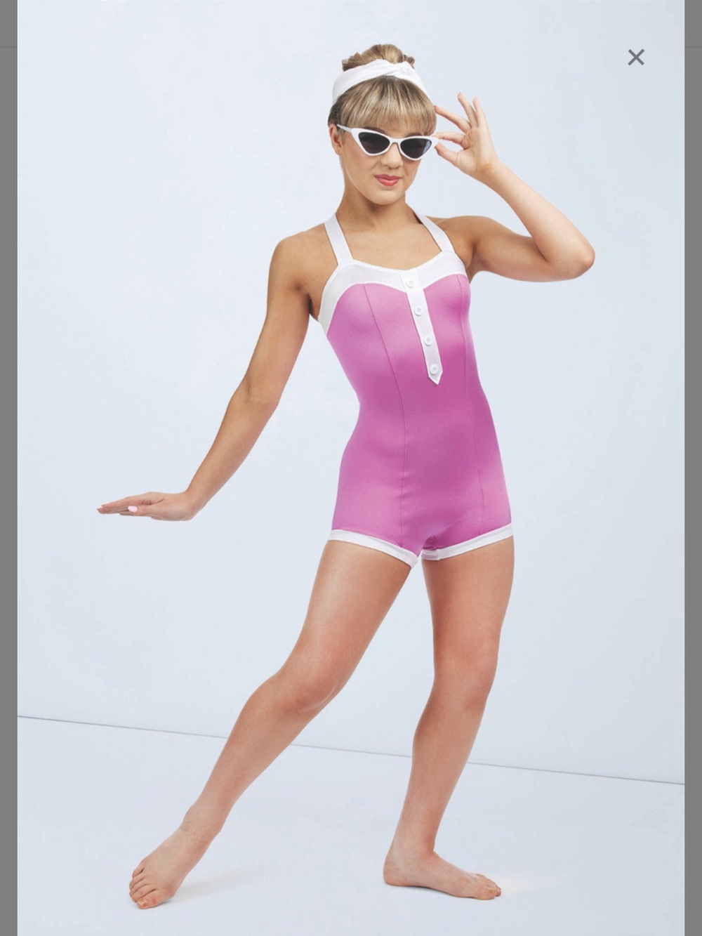 Weissman Showtime Splish Splash Pinkberry Unitard Dance Costume
